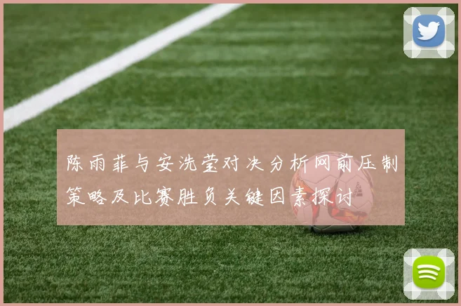 陈雨菲与安洗莹对决分析网前压制策略及比赛胜负关键因素探讨